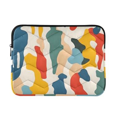 Imagem de Capa para laptop, durável, bolsa de transporte de computador, figuras legais, bege, à prova de choque, capa protetora para notebook