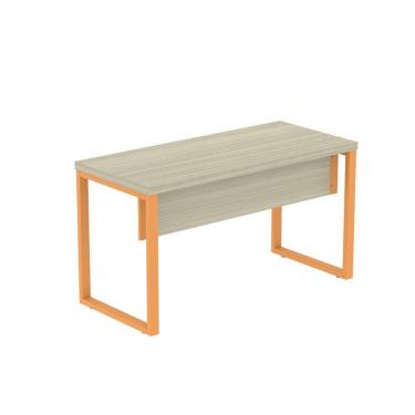 Imagem de Mesa Escritório 1500x700x750mm M150-70pe40tub Castanheira Natural-laranja Picasso