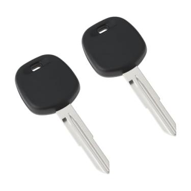 Imagem de OTOTEC 2 peças de lâmina de chave em branco sem cortes compatíveis com Toyota, compatível com carros Subaru com lâmina TOY38R TOY41R
