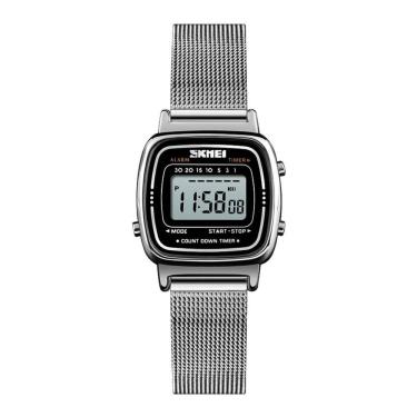 Imagem de Relógio Feminino Skmei Digital 1901 Prata