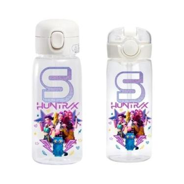 Imagem de Garrafa De Água Infantil Kpop Demon Hunters 600/400ML Copo Com Canudo 