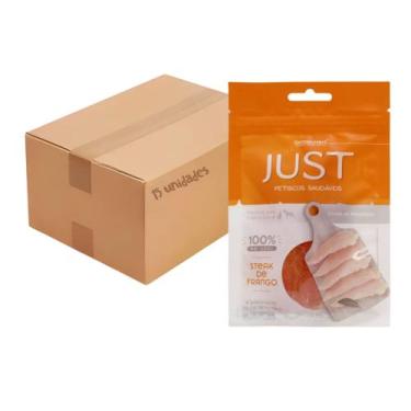Imagem de Kit Petisco Just Steak de Frango Caes Gatos 55g 15 unidades - GERMANHA