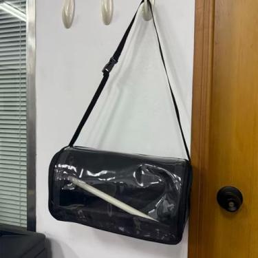 Imagem de Grande bolsa de lanche de viagem para carro: bolsa suspensa transparente resistente à água à prova de poeira - suporte organizador de armazenamento de carro no banco traseiro para crianças, brinquedos