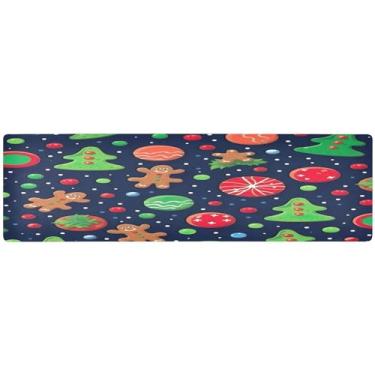 Imagem de Enfeites de Natal e tapete de mesa longo, tapetes quentes para bancada, tripé decorativo