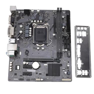Imagem de Wisoqu Placa-mãe de computador H410M S2 M ATX, para processador de CPU LGA 1200 10ª geração, 2 slots DDR4 DIMM suportam 2933 2666 2400 2133MHz, com saída VGA DVI