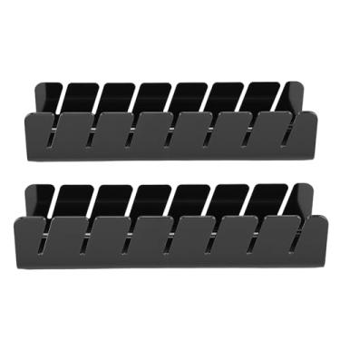 Imagem de HEEPDD Organizador de Bonés de Beisebol, 2 Pacotes de Plástico Preto Retângulo Chapéu Rack Design de Economia de Espaço para Organização de Loja de Armário