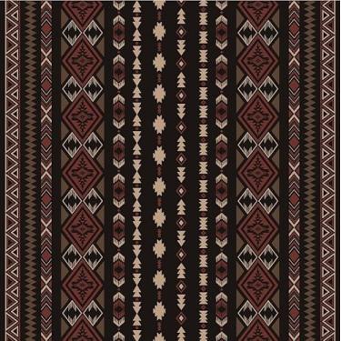 Imagem de Tyrot Jogo de cama com edredom asteca com 2 fronhas para todas as estações, preto e vermelho, tamanho king