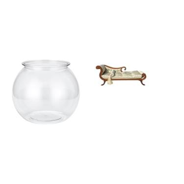 Imagem de Whtkoph Aquário em Miniatura Transparente, Modelo de Sofá, Cama de Madeira Transparente, Faça Você Mesmo, Ornamento, Tigela, Vaso, Mesa para Quarto, Sala de E