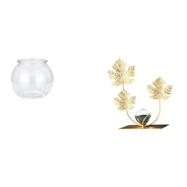 Imagem de Whtkoph Ornamento Transparente para Aquário Pequeno, Aquário de Peixes, Vaso, Mesa, Escritório, Decoração de Casa, Folhas, Estátua, Prateleira, Escultura