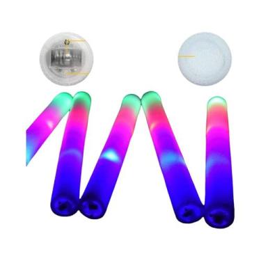 Imagem de Bastões De Luz LED Coloridos RGB Tubos De Espuma Para Festas Natal Ani