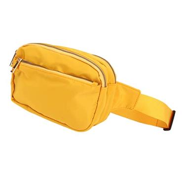 Imagem de KIMISS Pochete Versátil de Tecido de Boi para Atividades Ao Ar Livre – Ideal para Caminhadas, Corrida, Ciclismo e Viagens para Homens e Mulheres (Amarelo Terra)