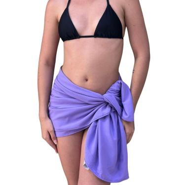 Imagem de Canga de Praia Lisa em Viscose-Feminino