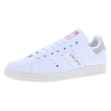 Imagem de adidas Tênis feminino Stan Smith, Branco/vermelho-branco, 40