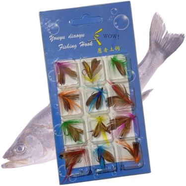 Imagem de Isca Pesca Mosca Artificial Pescaria Peixe Fishing Tucunare Robalo Lambari Tilapia Mar Açude Rio Lago