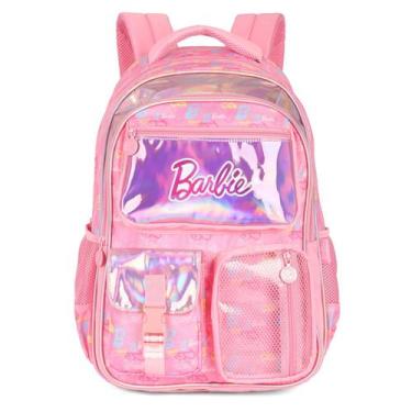 Imagem de Mochila Escolar Infantil Menina Bolsa De Notebook Barbie - Luxcel, Ros