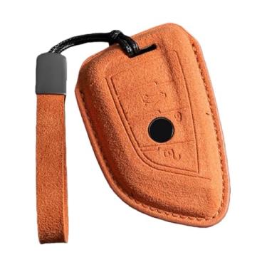 Imagem de Capa de couro para chave de carro compatível com BMW X1 X3 X4 X5 F15 X6 F16 G30 7 Series G11 F48 F39 520 525 f30 118i 218i 320i Chaveiro(A6)