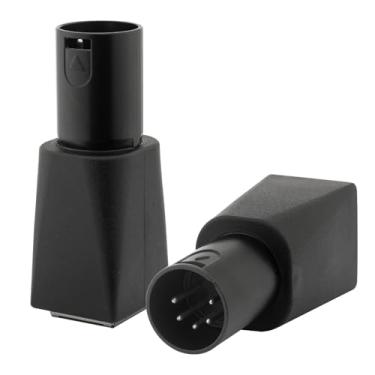 Imagem de Lonlonty Adaptador DMX para RJ45, conector de rede XLR macho DMX512 de 5 pinos para Ethernet Cat5 para iluminação de palco, equipamento de DJ, controle de áudio e vídeo profissional - pacote com 2