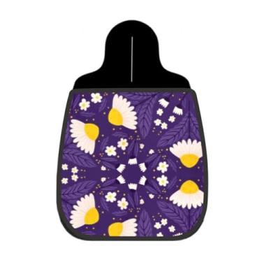 Imagem de Lixeira De Carro Organizador Lixinhocar Floral Margaridas Roxo