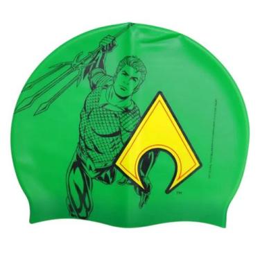 Imagem de Touca De Natação Infantil Silicone Liga Da Justiça Herois - Bel, Aquam