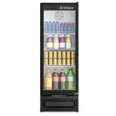 Imagem de Refrigerador Vertical Porta de Vidro 410L GPTU40EL Preto Gelopar 220V,