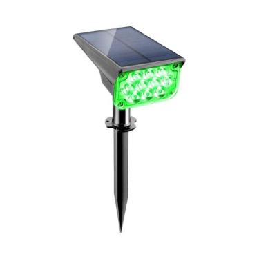 Imagem de Luz Solar Verde Para Exterior À Prova d'Água IP65, Holofotes Solares P