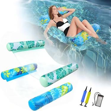 Imagem de CLPCLP Pacote com 2 boias de água GG atualizadas para adultos, rede de água multiuso 4 em 1, boia de água para piscina, boia de macarrão para piscina, boias de rede para adultos, itens essenciais para
