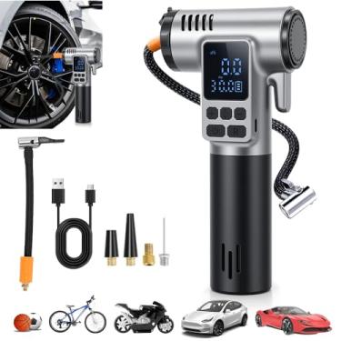 Imagem de Compressor de Ar Portatil, Calibrador de Pneus, Compressor de Ar Portatil Automotivo, Ar Portatil Automotivo, Bomba de Encher Pneu, Bomba de Encher Bola