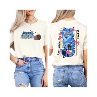 Imagem de Camiseta Gráfica Unissex Kpop Demon Hunter Tiger De Manga Curta Para V