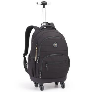 Imagem de Mochila De Rodinhas Shock Matelassê 19 Seanite Preto