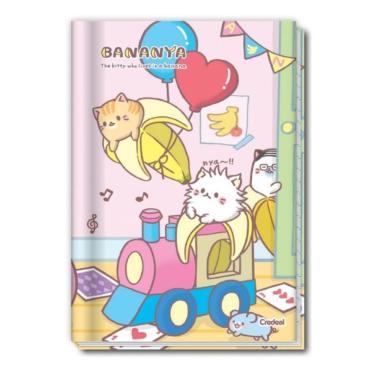 Imagem de Caderno Brochura Universitário A4 1 Matéria 80 Folhas Capa Dura Credeal Bananya Estampa 1