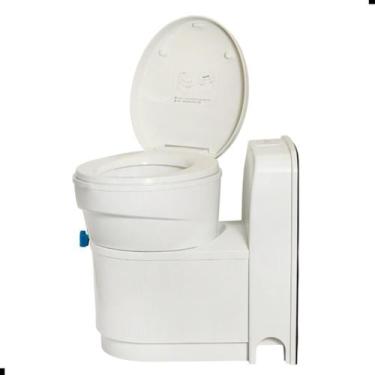 Imagem de Vaso Sanitário em plástico Cassete K7 Luxo com Porta de Serviço para m