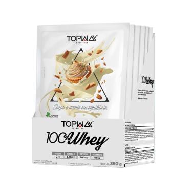 Imagem de Whey protein 100% torta de limão com 10 sachês de 35g topway-Unissex