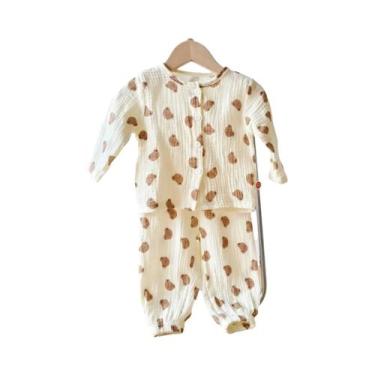 Imagem de Conjunto De Roupas Para Crianças Meninas E Meninos 2 Peças Outono 2024