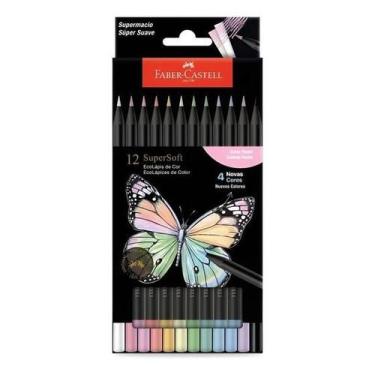 Imagem de Lápis de Cor SuperSoft - Pastel - 12 Cores - Faber Castell