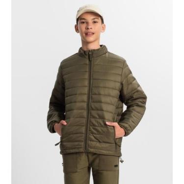 Imagem de Jaqueta Puffer Juvenil Masculina Minty Verde, 14, Verde