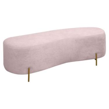 Imagem de Puff Decorativo Banqueta Orgânico Feijão Curvo 138cm Bouclê - SOFA STO