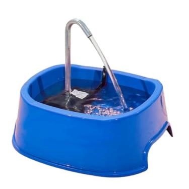 Imagem de Fonte de água bebedouro automático para gatos e cães 1litro bivolt com carvão ativado(AZUL)