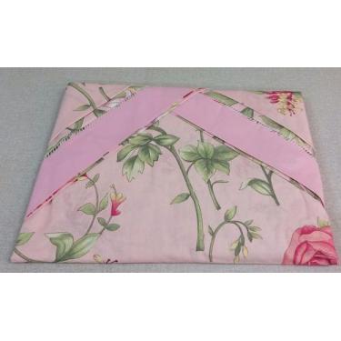 Imagem de Jogo de lençol King Size 3 peças puro Algodão - Lu Enxovais, Rosa