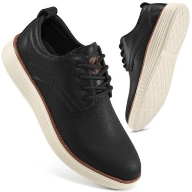 Imagem de Tênis social masculino, leve, casual, formal, Oxfords, Preto, 42