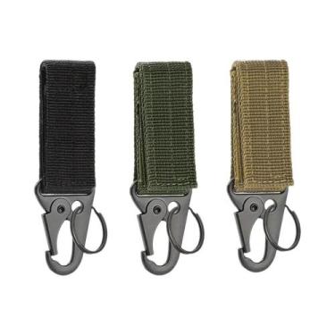 Imagem de Mosquetão Tático De Nylon Para Chaveiro, Suporte De Chaves EDC, Gancho