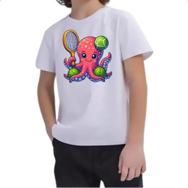 Imagem de Camiseta Infantil Octopus Tenista - Alearts, 12