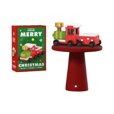 Imagem de Conjunto De Blocos De Construção Micro Mini, Quebra-Cabeça De Natal Pa