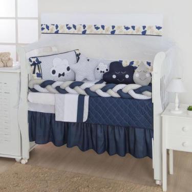 Imagem de Kit berço Nuvem 12 Peças Trança Menino Menina - Beatriz Baby Enxovais,