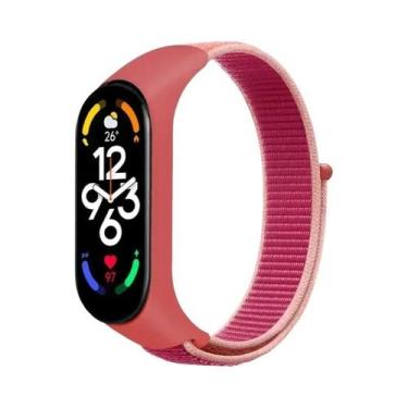 Imagem de Pulseira De Nylon Ajustável Para Mi Band 7 6 5 4 3, Substituição De Pu