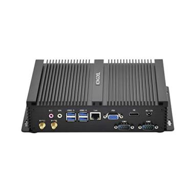 Imagem de KINGDEL Mini PC sem ventoinha, computador pessoal Nettop i5 CPU, 16GB RAM, 256GB SSD, 2xCOM RS232 4xUSB 3.0 HD Port VGA, corpo de metal, WF