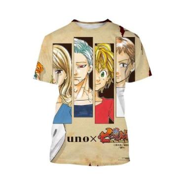 Imagem de Camiseta De Verão Com Personagem De Anime Impressa Em 3D, Design Criat