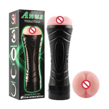 Imagem de Masturbador Masculino Cyberskin Lanterna Texturizado com Vibração Mult