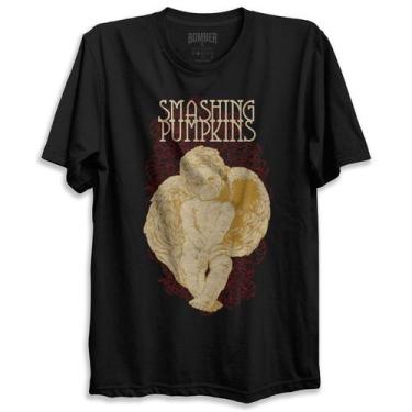 Imagem de Camiseta Preta Banda The Smashing Pumpkins Bomber Rock Alternativo, P
