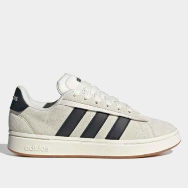 Imagem de Tênis Couro Adidas Grand Court Alpha Masculino, Branco, 43