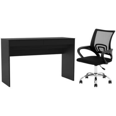 Imagem de Kit Cadeira de Escritório Diretor Giratória Preta - Otello + Escrivani